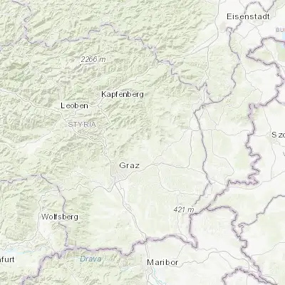 Map showing location of Weiz (47.216670, 15.616670)