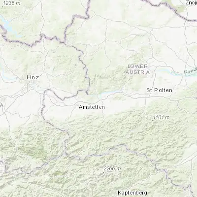 Map showing location of Ybbs an der Donau (48.166670, 15.083330)