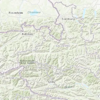 Map showing location of Zell am See (47.323060, 12.798390)
