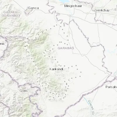 Map showing location of Ağdam (39.990960, 46.927360)