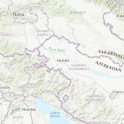 Map showing location of Aghstafa (41.118890, 45.453890)