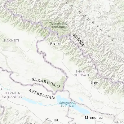 Map showing location of Aliabad (41.482900, 46.634830)