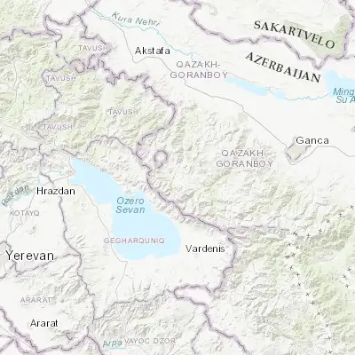 Map showing location of Arıqıran (40.539710, 45.614140)