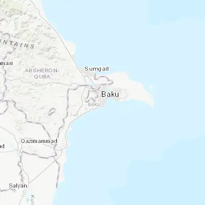 Map showing location of Badamdar (40.340240, 49.804500)