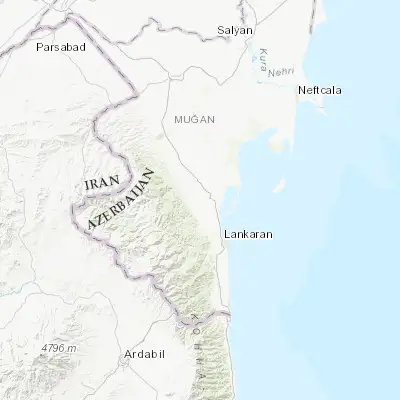Map showing location of Boradigah (38.930130, 48.709200)