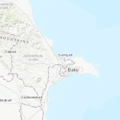 Map showing location of Ceyranbatan (40.541940, 49.660730)