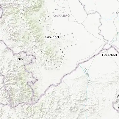 Map showing location of Hadrut (39.520030, 47.031900)