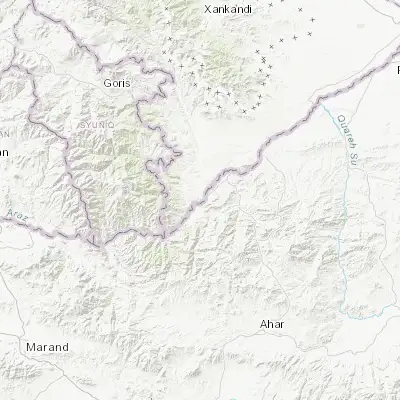 Map showing location of Mincivan (39.030230, 46.723290)