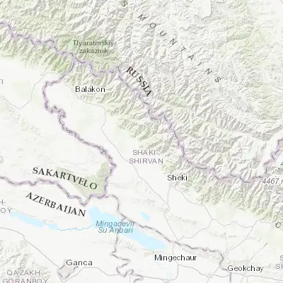 Map showing location of Qax İngiloy (41.424120, 46.938590)
