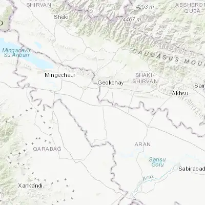 Map showing location of Ujar (40.519020, 47.654230)