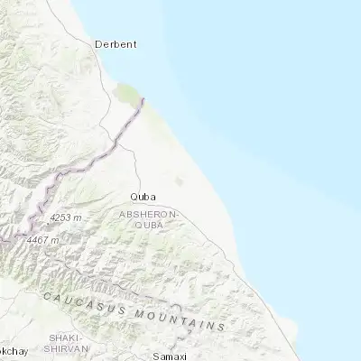 Map showing location of Xaçmaz (41.464260, 48.805650)