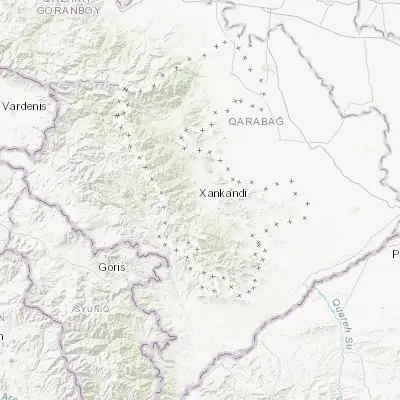 Map showing location of Xankandi (39.817700, 46.752800)