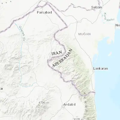 Map showing location of Yardımlı (38.907710, 48.240520)