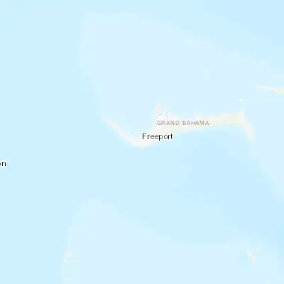 Map showing location of Freeport (26.533330, -78.700000)