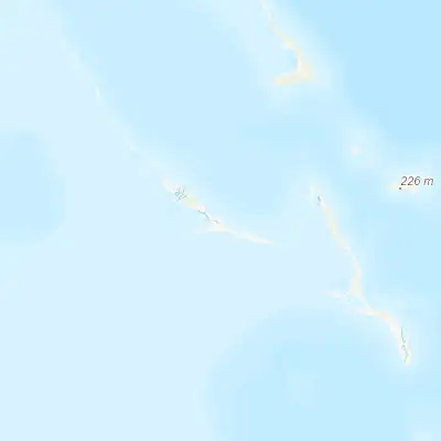 Map showing location of George Town (23.516160, -75.786650)
