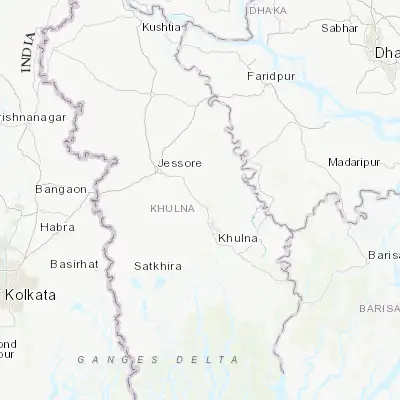 Map showing location of Bhātpāra Abhaynagar (23.014720, 89.439360)