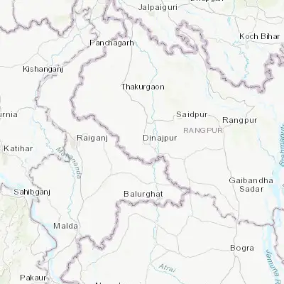 Map showing location of Dinājpur (25.627450, 88.637790)