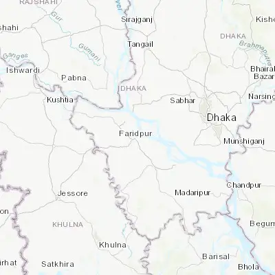 Map showing location of Farīdpur (23.606120, 89.840640)