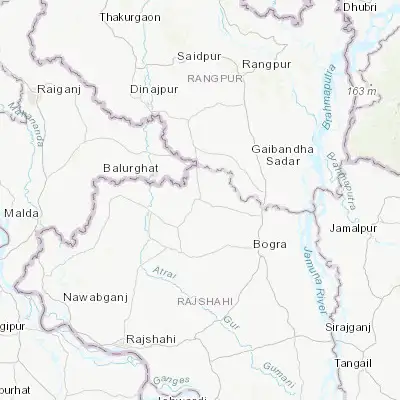 Map showing location of Joypur Hāt (25.101470, 89.027340)