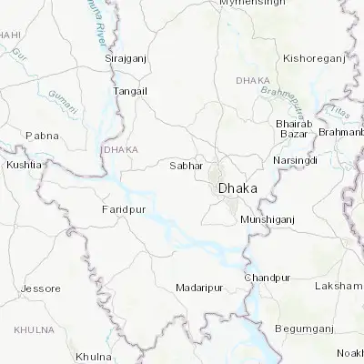 Map showing location of Khanbaniara (23.782250, 90.183820)