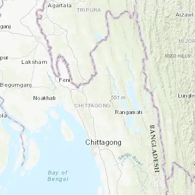 Map showing location of Manikchari (22.839570, 91.841280)