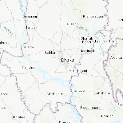 Map showing location of Paltan (23.736250, 90.414260)