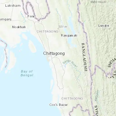 Map showing location of Patiya (22.295430, 91.979000)