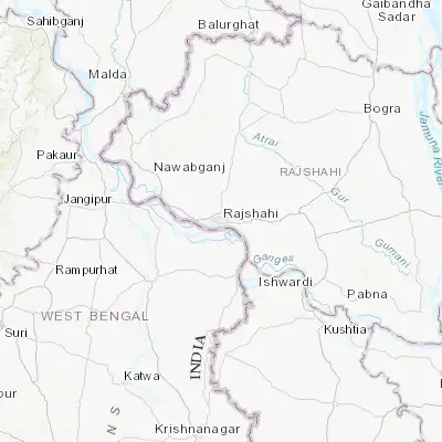 Map showing location of Rājshāhi (24.374000, 88.601140)