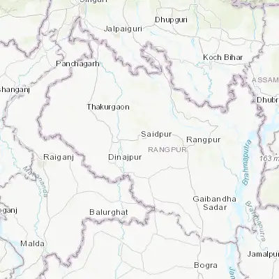 Map showing location of Saidpur (25.777690, 88.891690)