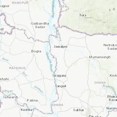 Map showing location of Sarishābāri (24.751270, 89.831260)