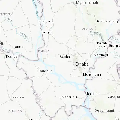 Map showing location of Swarpur (23.817860, 90.114800)