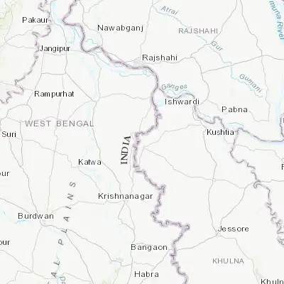Map showing location of Ujalpur (23.805620, 88.624440)