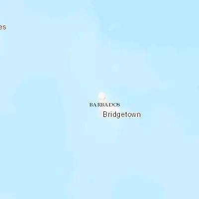 Map showing location of Speightstown (13.250720, -59.643960)