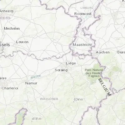 Map showing location of Alleur (50.674650, 5.513160)