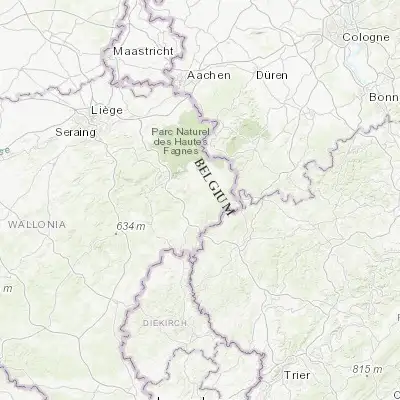 Map showing location of Amblève (50.353570, 6.170020)