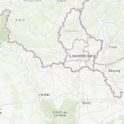 Map showing location of Aubange (49.566520, 5.804920)