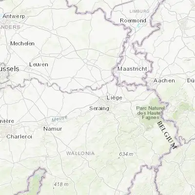 Map showing location of Awans (50.667740, 5.463290)