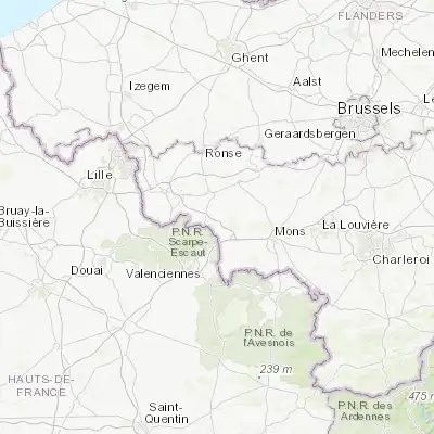 Map showing location of Basècles (50.525490, 3.649440)