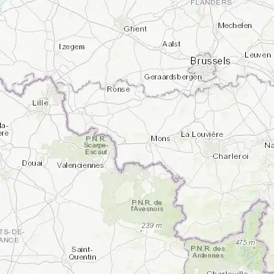 Map showing location of Baudour (50.482960, 3.833200)