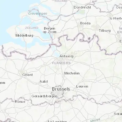Map showing location of Berchem (51.190210, 4.432640)