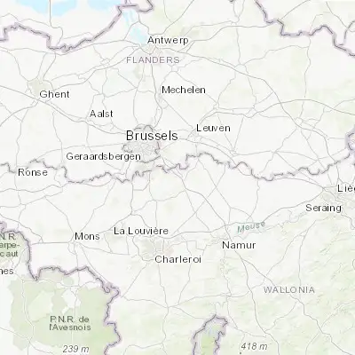 Map showing location of Bierges (50.711430, 4.586580)