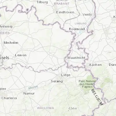 Map showing location of Bilzen (50.873250, 5.518400)