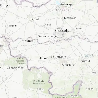 Map showing location of Braine-le-Comte (50.609790, 4.146580)