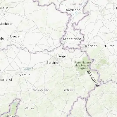 Map showing location of Bressoux (50.639880, 5.606290)