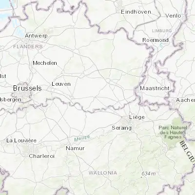Map showing location of Brustem (50.804850, 5.222630)