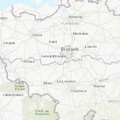 Map showing location of Buizingen (50.742270, 4.252780)