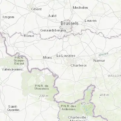 Map showing location of Carnières (50.444280, 4.255090)