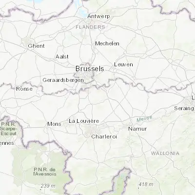 Map showing location of Céroux-Mousty (50.660890, 4.520700)