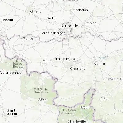 Map showing location of Chapelle-lez-Herlaimont (50.471300, 4.282270)
