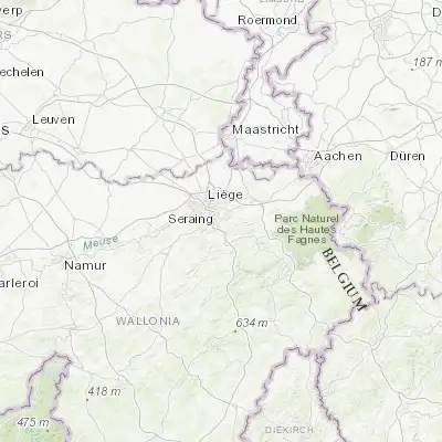 Map showing location of Chaudfontaine (50.582800, 5.634100)